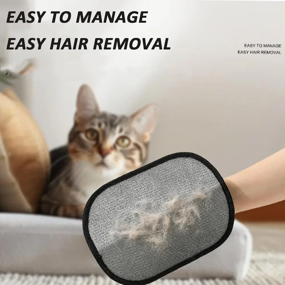 2 Pcs Reusable Pet Hair Remover Gloves, 2025 Cat Dog Grooming